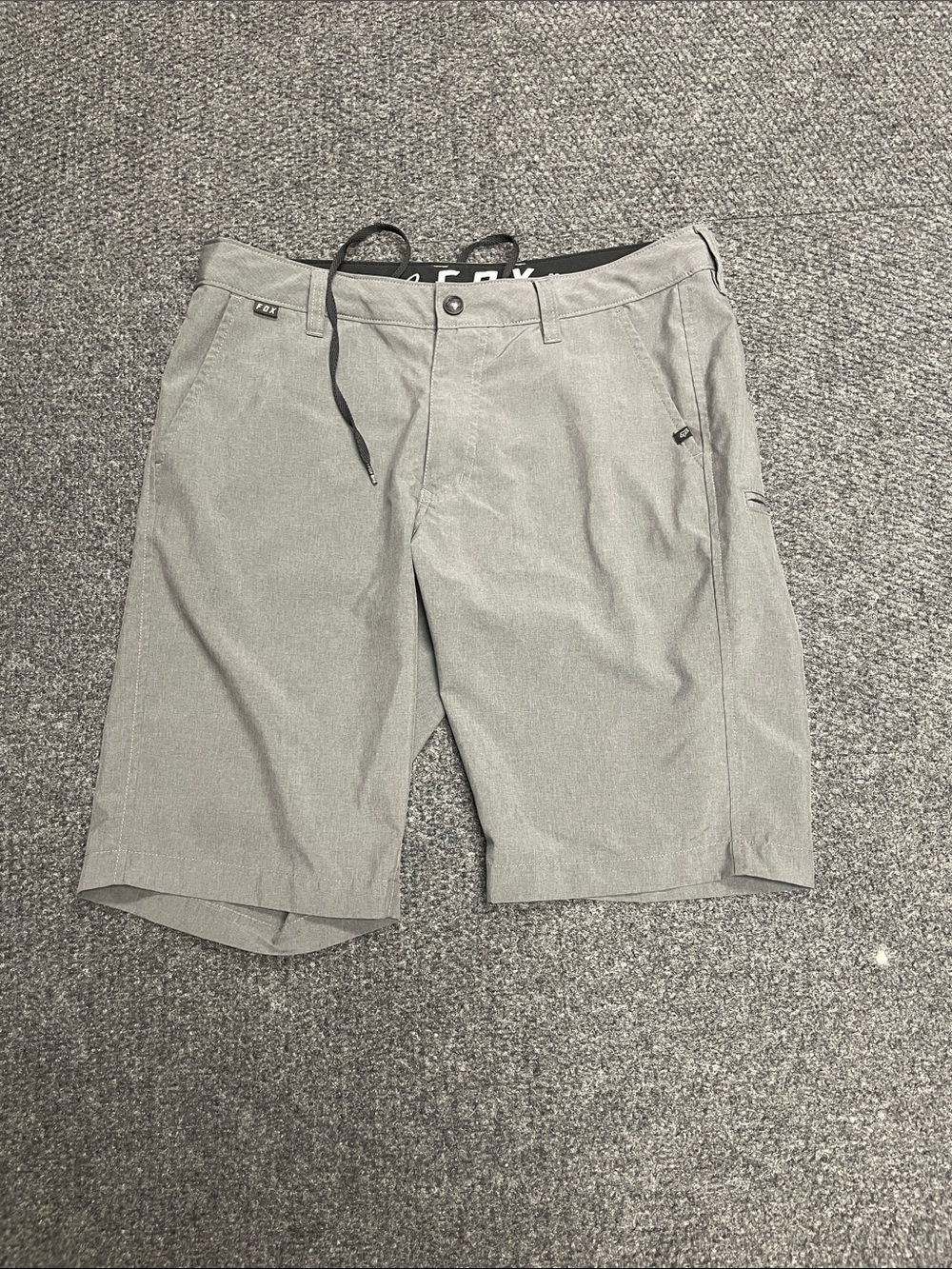 FOX Racing mens gray bermuda shorts motocross supercross size 32 hybrid flat